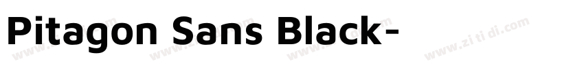 Pitagon Sans Black字体转换